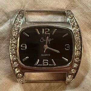 Swap Silver and Black Quartz Watch NEW